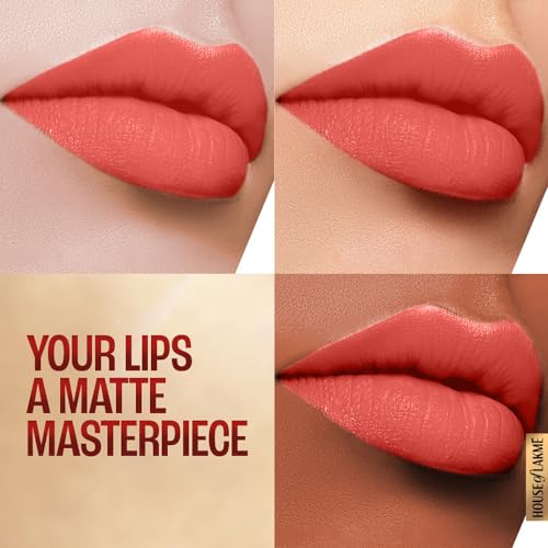 Lakme Powerplay Priming Matte Lipstick, Smooth Matte Finish, Lightweight Lipstick, Smudgeproof, Lasts 16hrs, Hydrates Lips, Coral Date, 3.6g - Image 7
