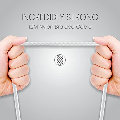 Portronics Konnect L POR-1403 Fast Charging 3A Type-C Cable 1.2 Meter with Charge & Sync Function for All Type-C Devices (White) - Image 3