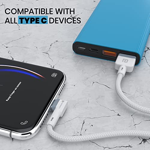 Portronics Konnect L POR-1403 Fast Charging 3A Type-C Cable 1.2 Meter with Charge & Sync Function for All Type-C Devices (White) - Image 6