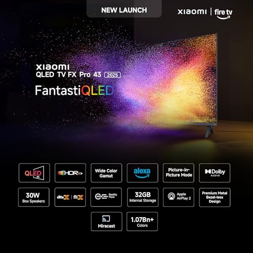 Xiaomi 108 cm (43 inch) FX Pro QLED Ultra HD 4K Smart Fire TV L43MB-FPIN - Image 3