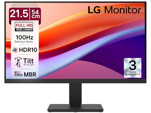 LG 24U411A 60.4 cm (23.8 Inch) Full HD (1920x1080) IPS Monitor, 120Hz, 5ms (GtG),VGA, HDMI, 3-Side Virtually Borderless Design, sRGB 99% (Typ.), HDR 10, 1ms MBR, Reader Mode, Flicker Safe (2026)