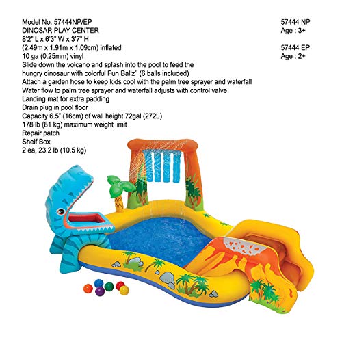 Intex Kids Dinosaur Spray Water with Swimming Pool - Image 3
