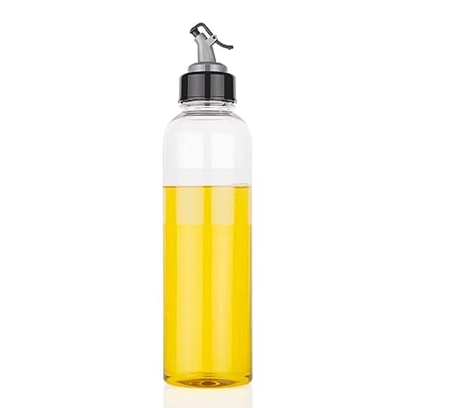 The Earth Store 1000 ML Plastic Oil Dispenser Transparent Cooking Oil Pourer for Kitchen Leakproof Sauce Vinegar Liquid Dispenser - Image 6
