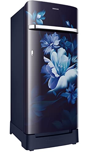 Samsung 215L 5 Star Inverter Direct-Cool Single Door Refrigerator (RR23C2H35UZ/HL,Midnight Blossom Blue) Base Stand Drawer - Image 6