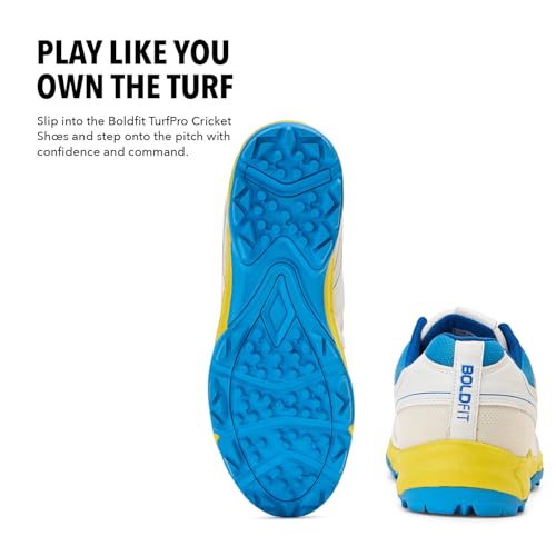 Boldfit Cricket Shoes for Men & Boys Sports Shoes for Lightweight Cricket Sports Shoes, Ergonomic Fit Sports Shoes Cricket Match Shoes for Practise - Image 5