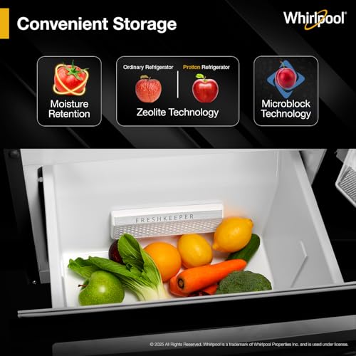 Whirlpool 235 L Frost Free Triple-Door Refrigerator (FP 253D PROTTON ROY RADIANT STEEL(Z) Double Door Refrigerator space) - Image 6