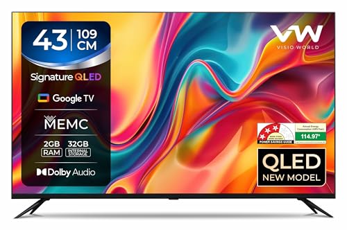 VW 109 cm (43 inches) Pro Series 4K Ultra HD Smart QLED TV VW43GQ2