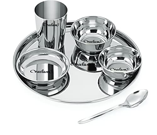 neelam Stainless Steel 22 Gauge, 12 Pieces Solid Dinner Set, Ideal Gifting Dinner Set, Ideal for Special Occasions Like Anniversary, Wedding, Housewarming Party, Easy to Clean & Dishwasher Safe - Image 3