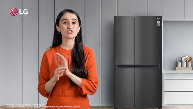 LG 655 L Frost Free Smart Inverter Double Door Side by Side Refrigerator (GL-B257HWBY, Western Black, Express Freezing | Multi Air-Flow) - Image 2