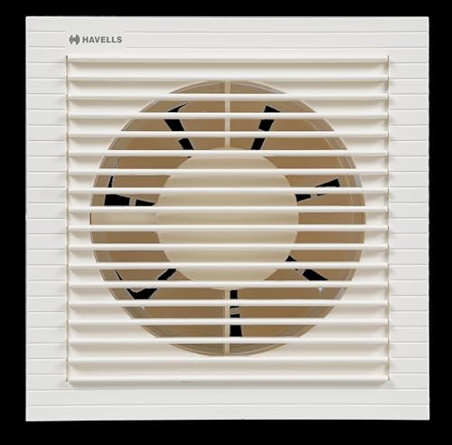 Havells Ventil Air LX 150 mm Exhaust Fan For Kitchen, Bathroom | Speed: 2000 RPM | Air Flow: 275 CMM | 100% Copper Motor | Wattage: 22W |2 Years Manufacturer Warranty (White)
