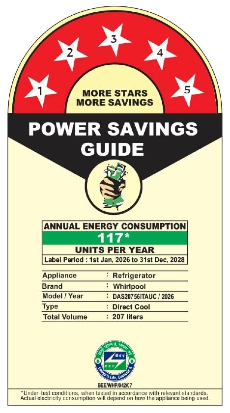 Whirlpool 207 L 5 Star Icemagic Pro Inverter Direct-Cool Single Door Refrigerator (230 IMPRO ROY 5S INV SAPPHIRE PEONY-Y, Blue, 2026 Model) - Image 2