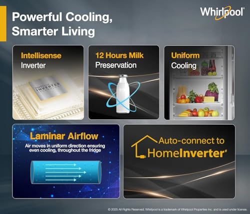 Whirlpool 207 L 5 Star Icemagic Pro Inverter Direct-Cool Single Door Refrigerator (230 IMPRO ROY 5S INV SAPPHIRE PEONY-Y, Blue, 2026 Model) - Image 7