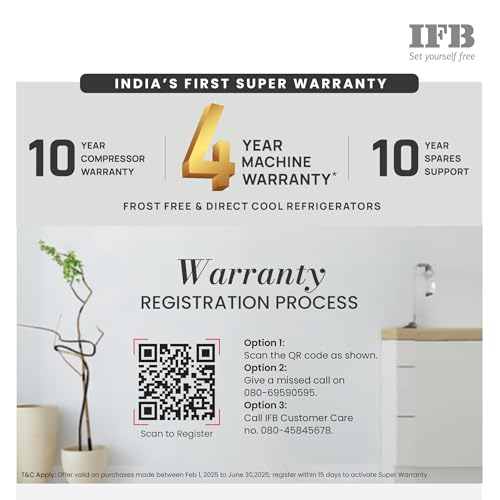 IFB Smart Choice 243L 2 Star Tru Convertible 10-in-1 Frost Free Double Door Refrigerator (IFBFF-2902NKSET, Metal Black, 360 Degree Cooling, Extraordinary Space) - Image 4