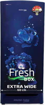 Voltas Beko by A Tata Product 183 L Direct Cool Single Door 4 Star Refrigerator with Base Drawer(Fairy Flower Blue, RDC215B / W0FBR0M0B00GO) - Image 2