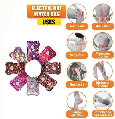NEA Electric Hot Water Bag – Rechargeable Heating Pad for Instant Pain Relief, Back & Joint Comfort, Menstrual Cramps, and Muscle Relaxation – Safe, Leak-Proof & Easy to Use Anywhere 1 L (Multicolor) - Image 3