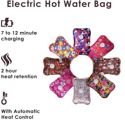NEA Electric Hot Water Bag – Rechargeable Heating Pad for Instant Pain Relief, Back & Joint Comfort, Menstrual Cramps, and Muscle Relaxation – Safe, Leak-Proof & Easy to Use Anywhere 1 L (Multicolor) - Image 4