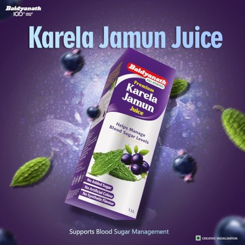 Baidyanath Premium Karela Jamun Juice - 1L | Supports Healthy Blood Sugar Levels Naturally | - Image 3