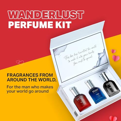 Bombay Shaving Company Wanderlust Perfume Gift Set for Men | Woody, Fruity, Spicy Fragrances | 3x30ml EDP | Long Lasting Travel Collection | Premium Fragrance Gift - Image 3