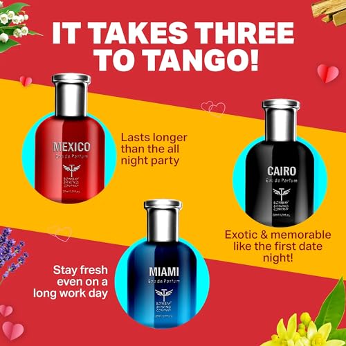 Bombay Shaving Company Wanderlust Perfume Gift Set for Men | Woody, Fruity, Spicy Fragrances | 3x30ml EDP | Long Lasting Travel Collection | Premium Fragrance Gift - Image 4