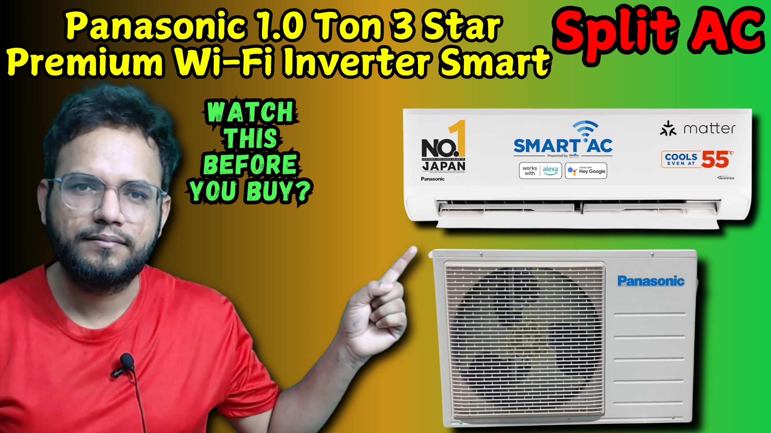 Panasonic 1.0 Ton 3 Star Premium Wi-Fi Inverter Smart Split AC (Matter Enabled, Higher Airflow, Copper Condenser, 7in1 Convertible, True AI, 2-Way, PM 0.1 Filter, CS/CU-SU12AKY3W, White) - Image 2