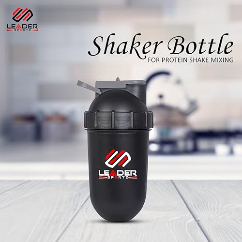 Protein Shake Bottle with Extra Compartment - Gym Shaker Bottle for Protein Shake Mixing - Image 3