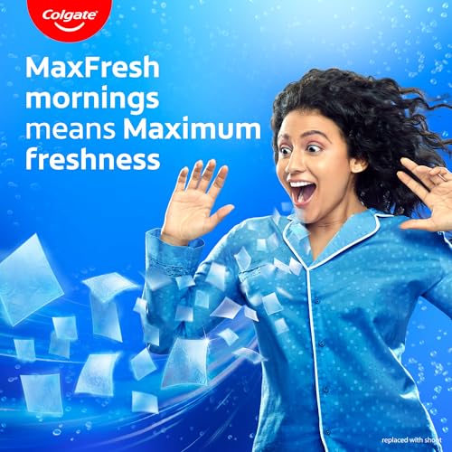 Colgate MaxFresh Toothpaste, Blue Gel Paste with Menthol for Super Fresh Breath, 600g, 150g X 4 (Peppermint Ice, Combo Pack) - Image 4