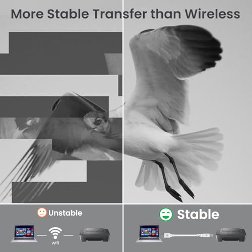 Portronics PrintLink 5 Printer Cable with USB Type-A to USB Type-B Male Connectors, 5 Meters / 16.5 Ft Long, High-Speed Transfer Cord for Printers & Scanners (White) - Image 5