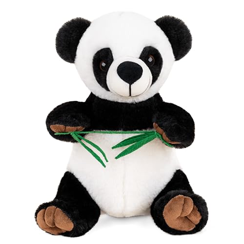 Mirada Glitter Eye Panda Soft Toy – 22cm | Cute Black & White Plush Stuffed Animal for Kids, Boys & Girls | Super Soft Cuddly Panda Toy Room Décor Plushie - Image 4