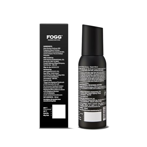 Fogg Black Night Wave |No Gas| Long Lasting Perfume Deodorant Spray for Men & Women-120 ML - Image 3