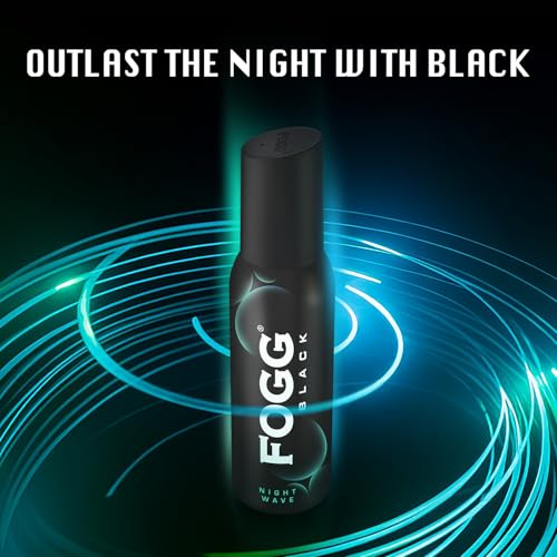 Fogg Black Night Wave |No Gas| Long Lasting Perfume Deodorant Spray for Men & Women-120 ML - Image 7