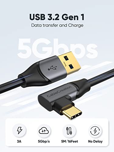 CableCreation Compatible with Quest 2/Quest Pro Link Cable 10FT, 5Gbps USB C Cable Highly Speed Data Transfer, Fast Charging Compatible with DJI Avata,Printer,Camera,Cellphone,HDD, etc - Image 3