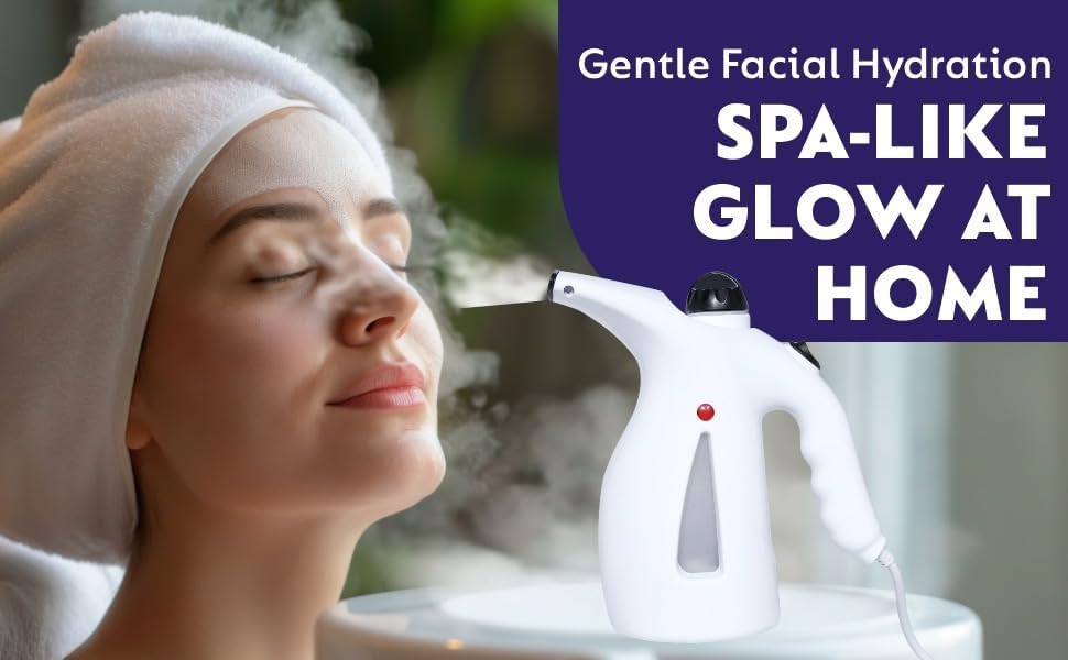 Steamer For Cold And Cough | Nano-Cure Facial Iconic Cleanser with Nano-Ionic Technology, Steam breath machine for Adults/Kids, Men/Women Beauty - Image 2