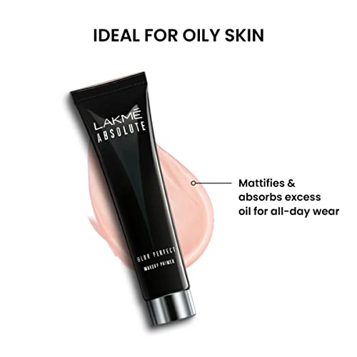 Lakme Absolute Blur Perfect Matte Face Primer, Makeup Primer for Poreless, Smooth & Long Lasting Makeup - Waterproof Brightening Makeup Base, 30 ml - Image 6