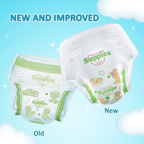 Amazon Brand - Supples Premium Baby Diaper Pants | 234 Baby Diapers | Small | 4-8 Kg | 78 x 3 Packs | 12 Hrs Absorption | Cushiony Cotton Soft Fabric | Phthalates-Free | Triple Leak Guard - Image 7