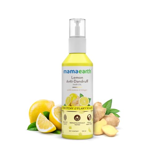 Mamaearth Lemon Anti-Dandruff Hair Oil for Flaky Scalp 100ml|Scalp Irritation Relief|Nourishes Scalp & Hair|Contains Lemon, Ginger, Apiscalp (Clinically Proven), Svetakutaja Oil, Neem, Salicylic Acid - Image 2