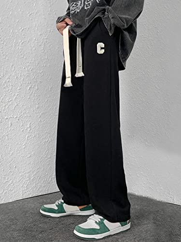 KOTTY Men's Solid Wide Leg Relaxed Fit Drawstring Waist|Casual Joggers for Streetwear & Gym - Image 2