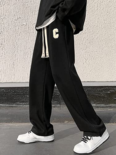 KOTTY Men's Solid Wide Leg Relaxed Fit Drawstring Waist|Casual Joggers for Streetwear & Gym - Image 4