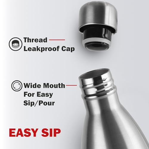 CELLO Swift Insulated Stainless Steel Flask Water Bottle for Daily Use 1000 ml | ISI Certified Double Wall Vacuum Insulated 24 Hours Hot & Cold Thermos Water Bottle for School, Picnic, Gym & Travel - Image 6