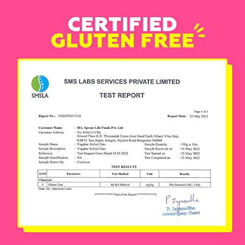 Yogabar 100% Rolled Oats 2kg Combo, 1kg Jar + 1kg Pouch | Gluten-Free, High-Fibre Wholegrain Oats | Nutritious Breakfast Cereal, Easy-to-Cook - Image 6