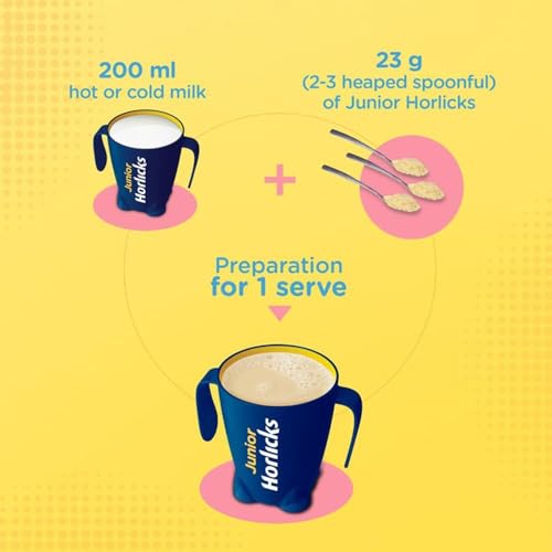 Junior Horlicks Nutrition Drink 500g, Vanilla, Nutrition for Toddlers & Young kids (2-6 years) for Supporting Growth - Image 5