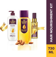 BAJAJ Almond Drops Hair Nourishment Kit - Almond Drops Hair Oil 350ml + Shampoo 340ml + Serum 50ml(3 Items in the set) - Image 3