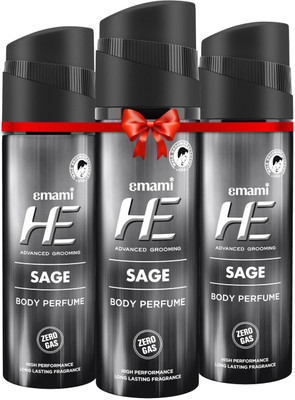 HE Sage Deodorant Spray - For Men(360 ml, Pack of 3) - Image 2