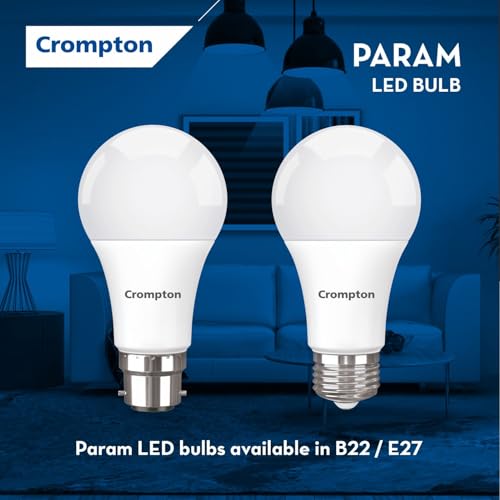 Crompton Param LED Bulb | 12W | Cool Day Light | B22 Base | 180 Degree Coverage | 4kV Surge Protection | 440V High Voltage Protection | Pack of 4 - Image 4