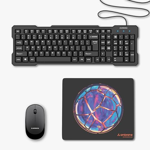 Ambrane Mouse Pad 7.5 x 9 inches for Gaming Mouse Pad, Compatible with Laser and Optical Mice, Non-Slip Rubber Base with Waterproof Surface, Easy to Clean, Quick-Dry - Image 7