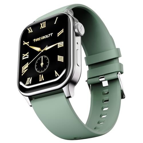 Fire‑Boltt Rise Smart Watch 1.85″ HD Display with Bluetooth Calling, AI Voice Assistant, Rotating Crown,SpO2 & Heart Rate Monitor, 120+ Sports Modes,IP67 Waterproof Smart Watch for Men & Women - Beige