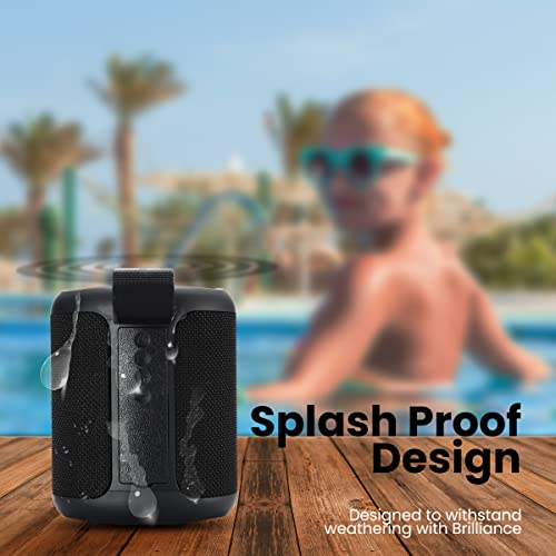 Portronics SoundDrum P 20W Portable Bluetooth Speaker with 6-7 hrs Playback Time, Handsfree Calling, USB Slot, Aux-in Port, Type C Charging (Black) - Image 4