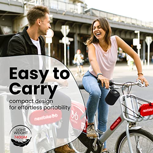 Portronics SoundDrum P 20W Portable Bluetooth Speaker with 6-7 hrs Playback Time, Handsfree Calling, USB Slot, Aux-in Port, Type C Charging (Black) - Image 7