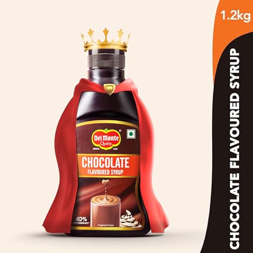 Del Monte Chocolate Flavoured Syrup | 1.2kg Bottle | 40% More Cocoa| Rich Chocolate Flavour, Thick Texture | Perfect for Milkshake, Topping on pancakes, waffles and ice cream - Image 4