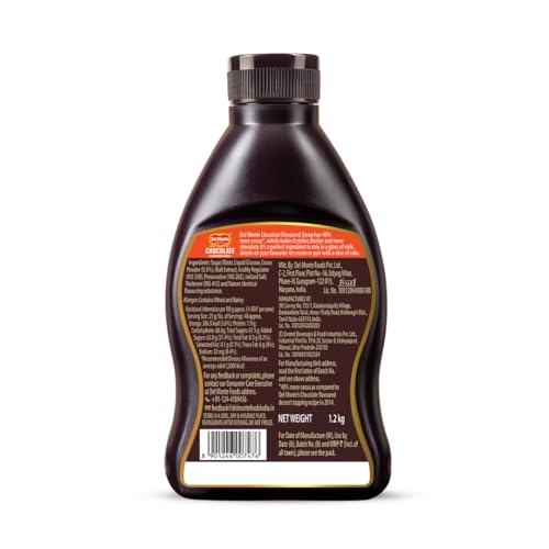 Del Monte Chocolate Flavoured Syrup | 1.2kg Bottle | 40% More Cocoa| Rich Chocolate Flavour, Thick Texture | Perfect for Milkshake, Topping on pancakes, waffles and ice cream - Image 5