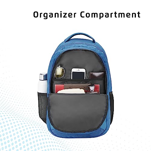 Safari Omega Spacious/Large 5 Compartment Laptop Backpack With Raincover, College Bag, Travel Bag For Unisex, Teal, 30 Litre - Image 7